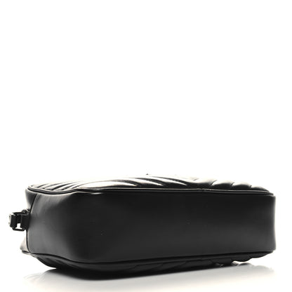 Saint Laurent Calfskin Matelasse Monogram Monochrome Lou Camera Bag Black 4 of 12
