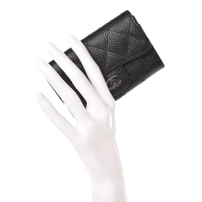 Chanel Caviar Quilted Flap Card Holder Black 2 of 13