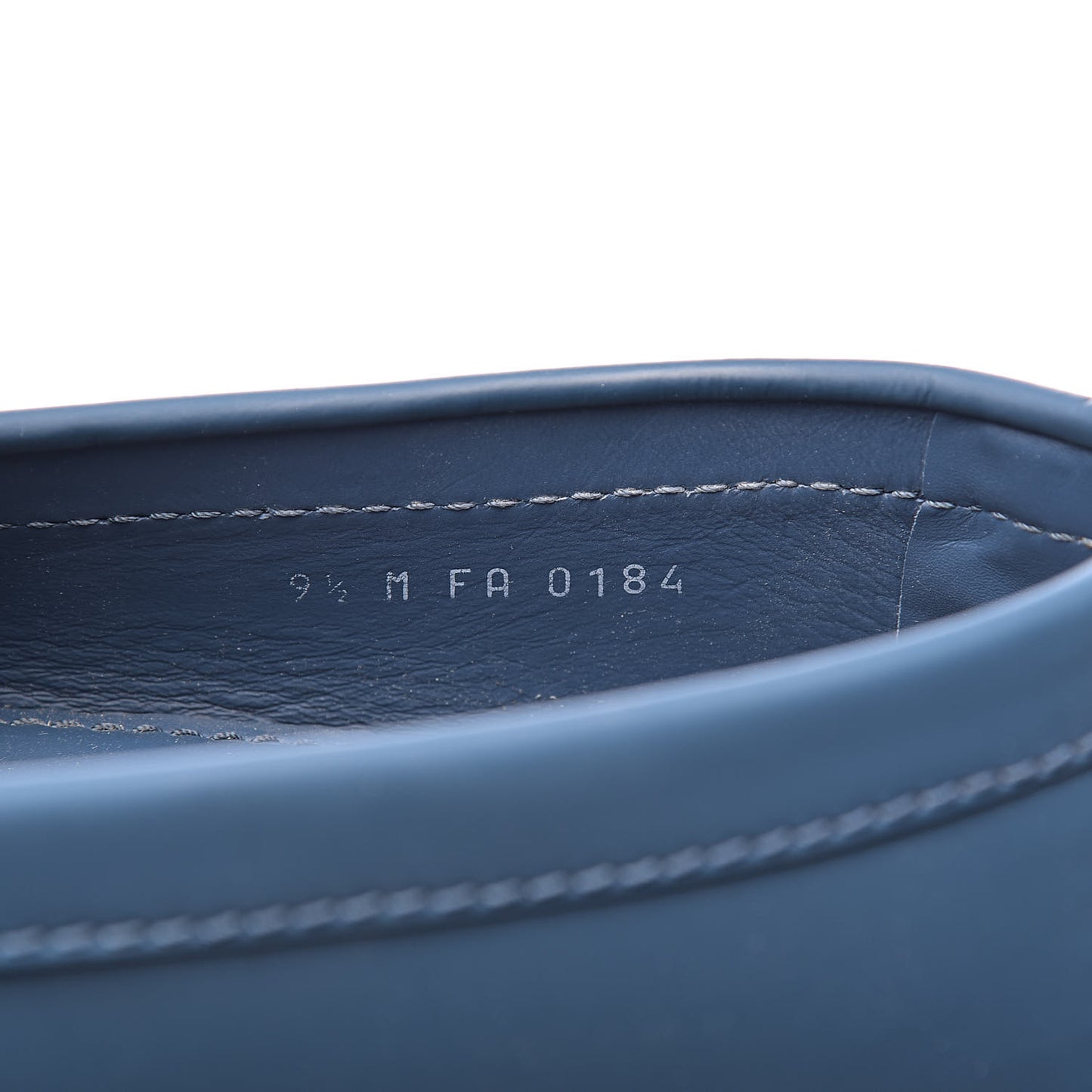 Calfskin Mens Monte Carlo Car Shoe Moccasin Loafers 9.5 Blue