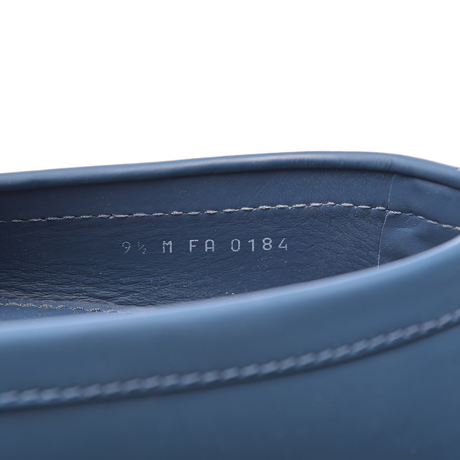 Louis Vuitton Calfskin Mens Monte Carlo Car Shoe Moccasin Loafers 9.5 Blue 7 of 14
