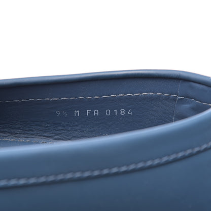 Louis Vuitton Calfskin Mens Monte Carlo Car Shoe Moccasin Loafers 9.5 Blue 7 of 14