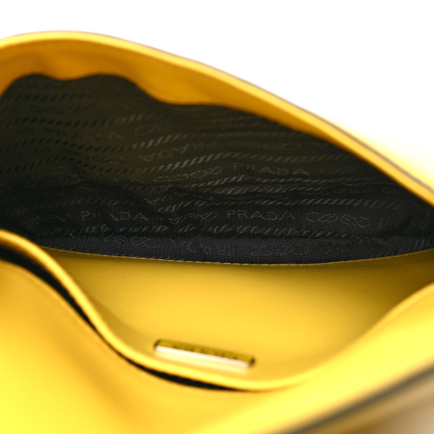 Prada Spazzolato Cleo Flap Shoulder Bag Sole Black 5 of 11