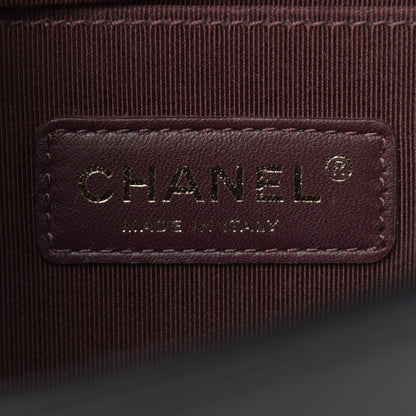 Chanel Caviar Suede Calfskin Chevron Medium Boy Flap Black 6 of 9