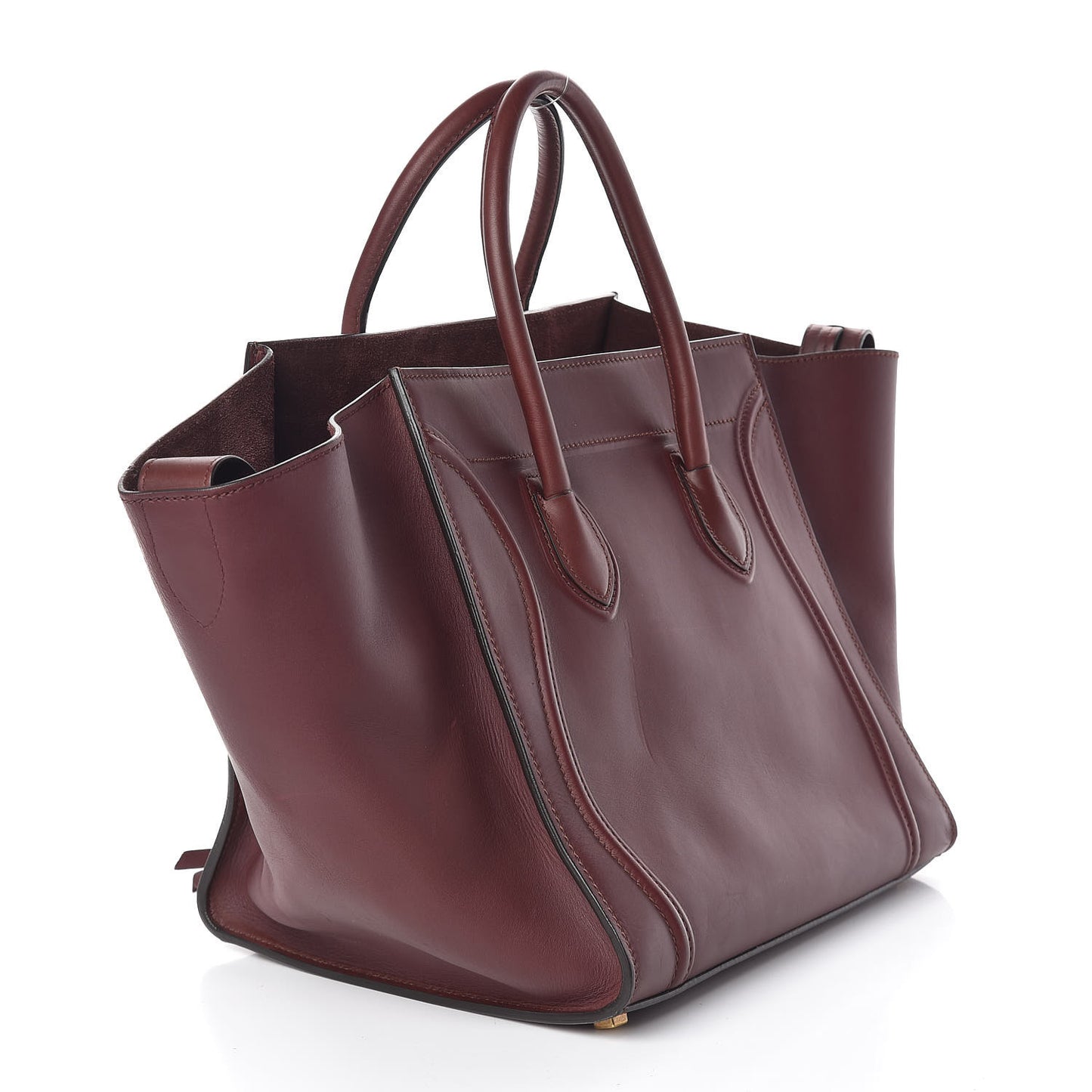 Smooth Calfskin Medium Phantom Luggage Burgundy