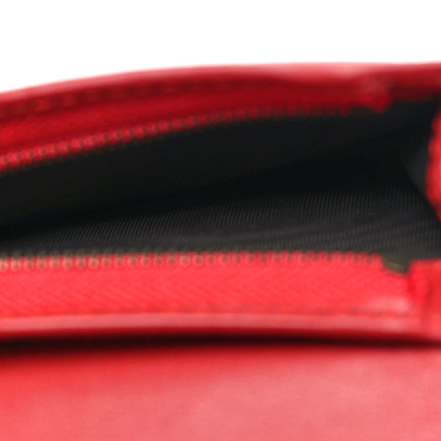 Gucci GG Supreme Monogram Cherry Embellished Card Case Wallet Hibiscus Red 6 of 8