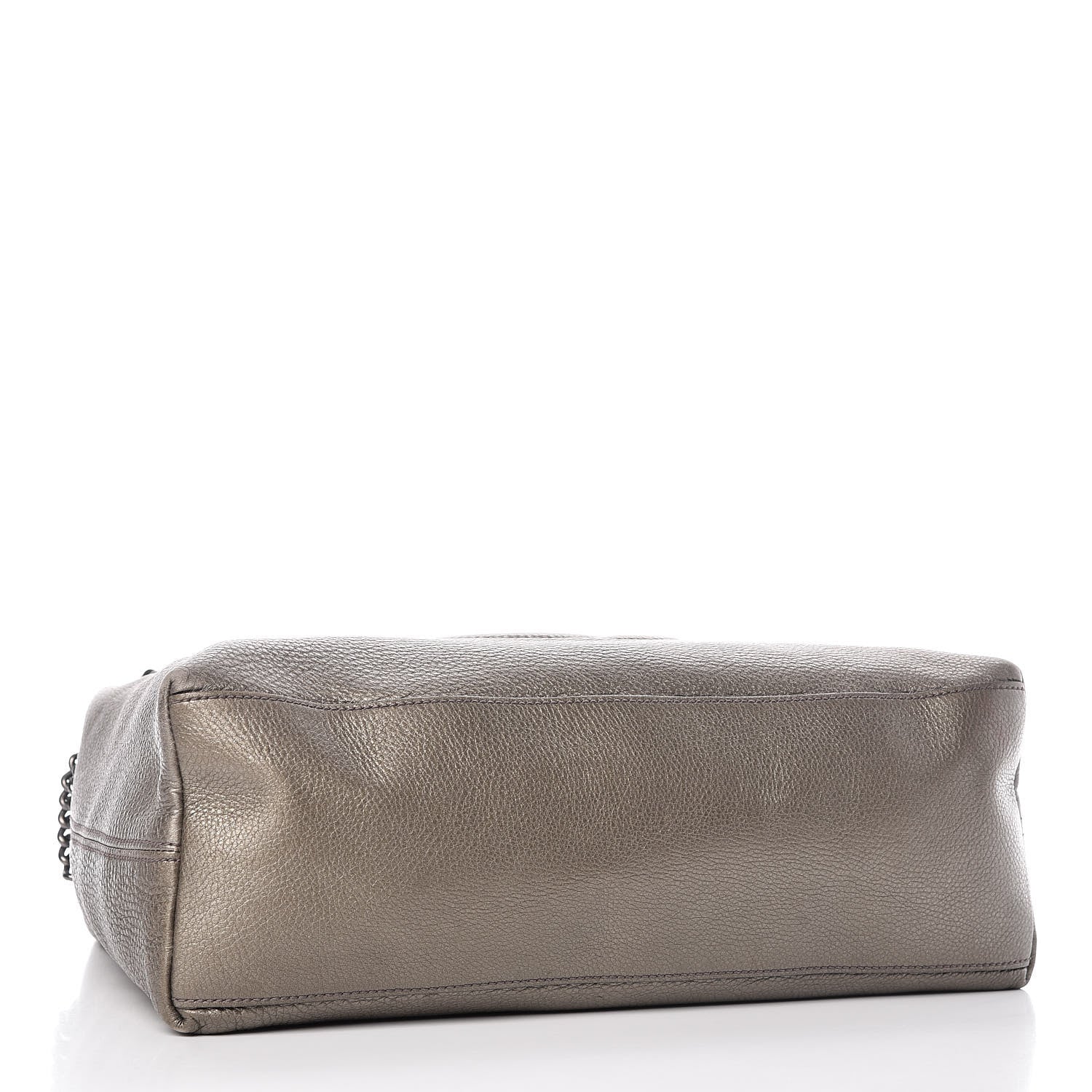 Gucci Metallic Pebbled Calfskin Medium Soho Chain Shoulder Bag Sasso 4 of 22
