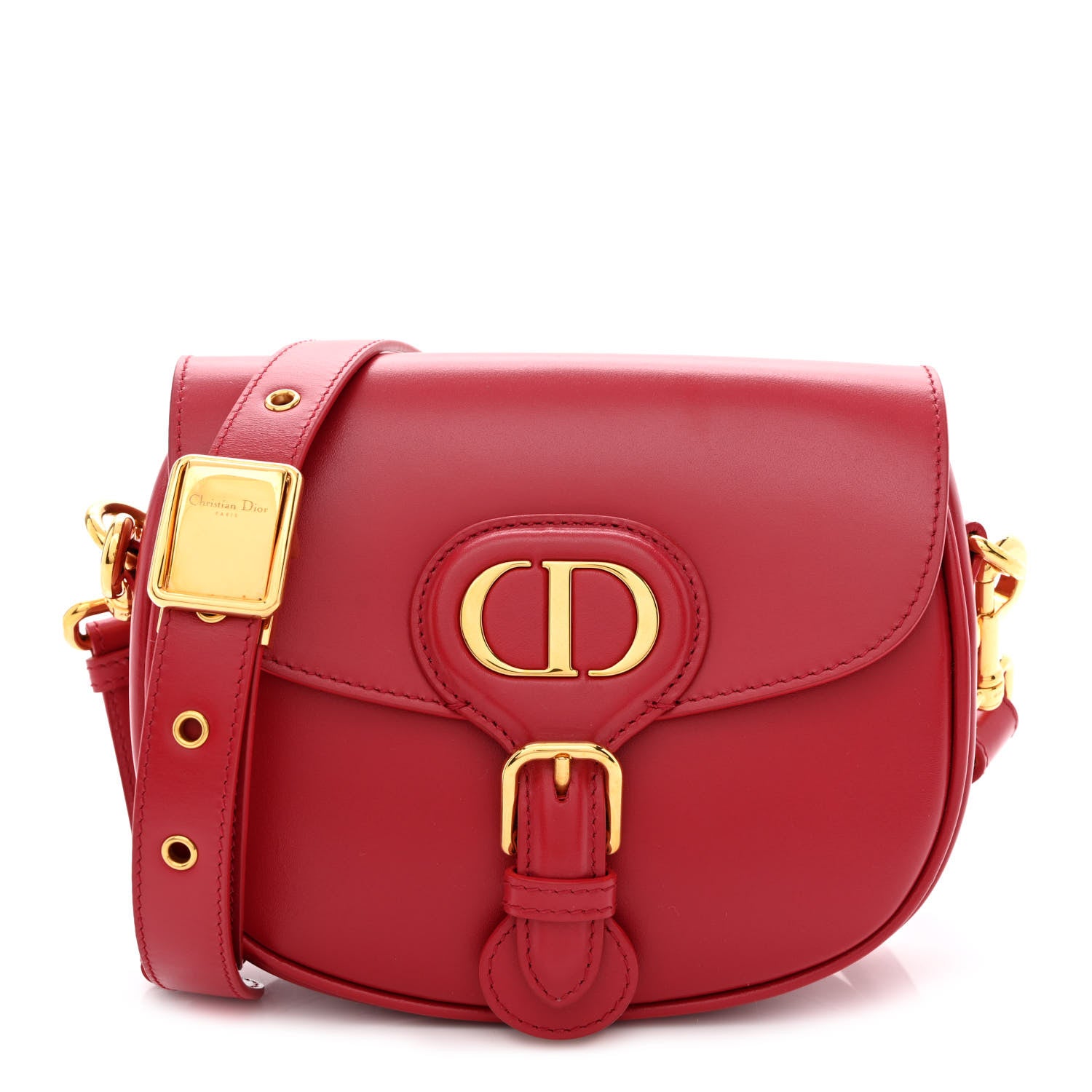 Christian Dior Box Calfskin Small Bobby Flap Raspberry 1 of 10
