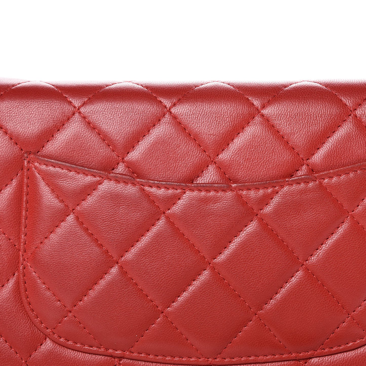 Lambskin Quilted Wallet On Chain WOC Red Pink