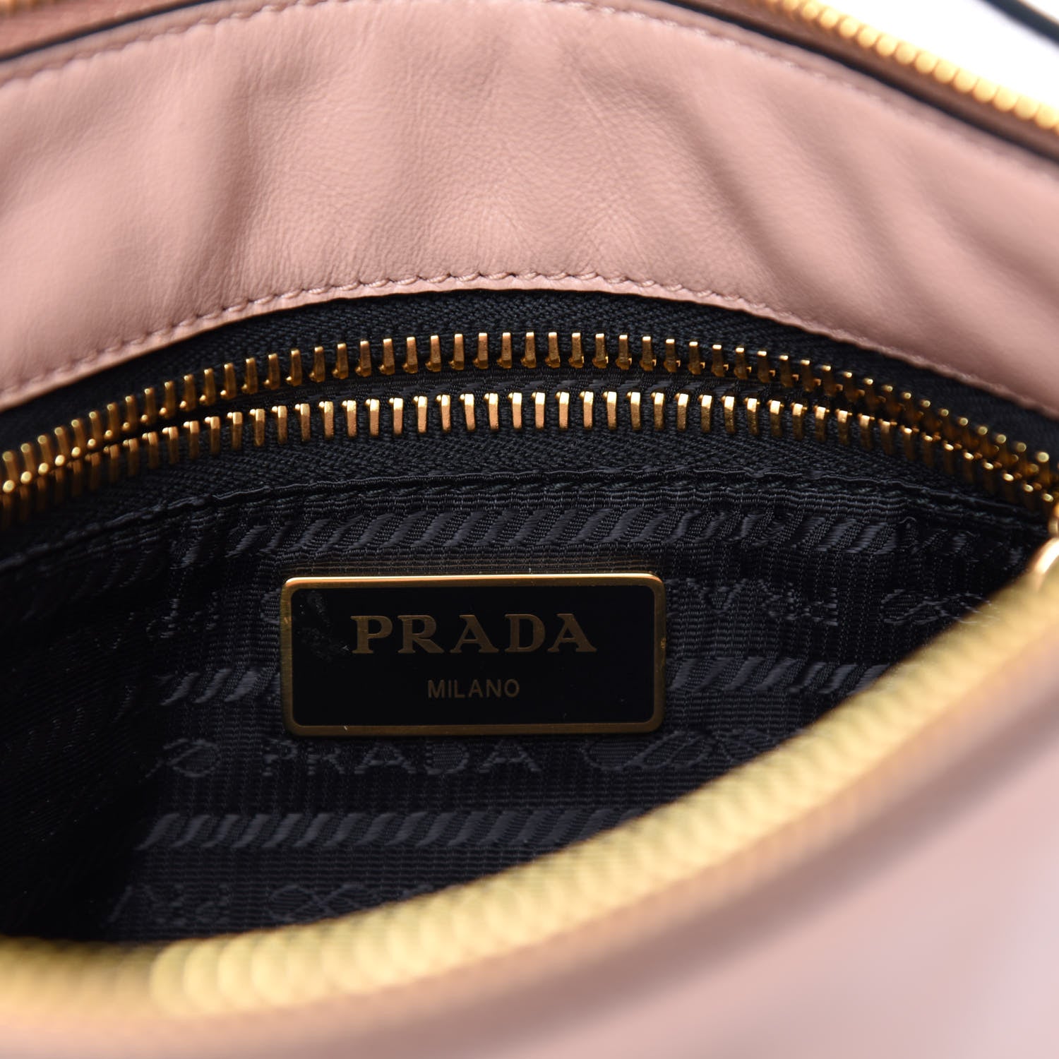Prada Soft Calf Logo Crossbody Cammeo 8 of 10