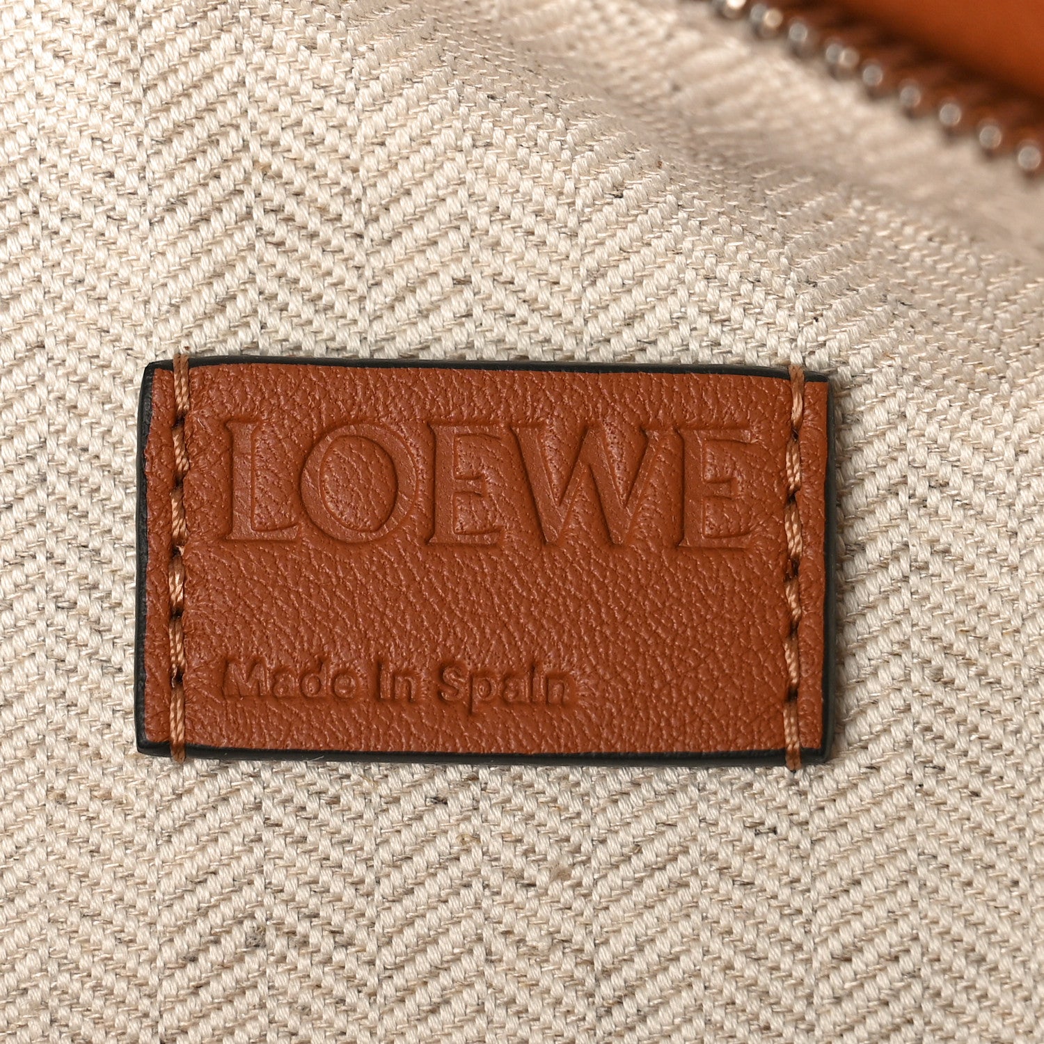 Loewe Calfskin Small Puzzle Edge Bag Tan 6 of 8