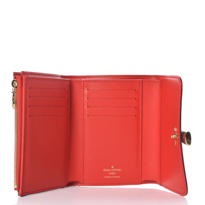 Louis Vuitton Monogram Flower Lock Compact Wallet Coquelicot 5 of 7