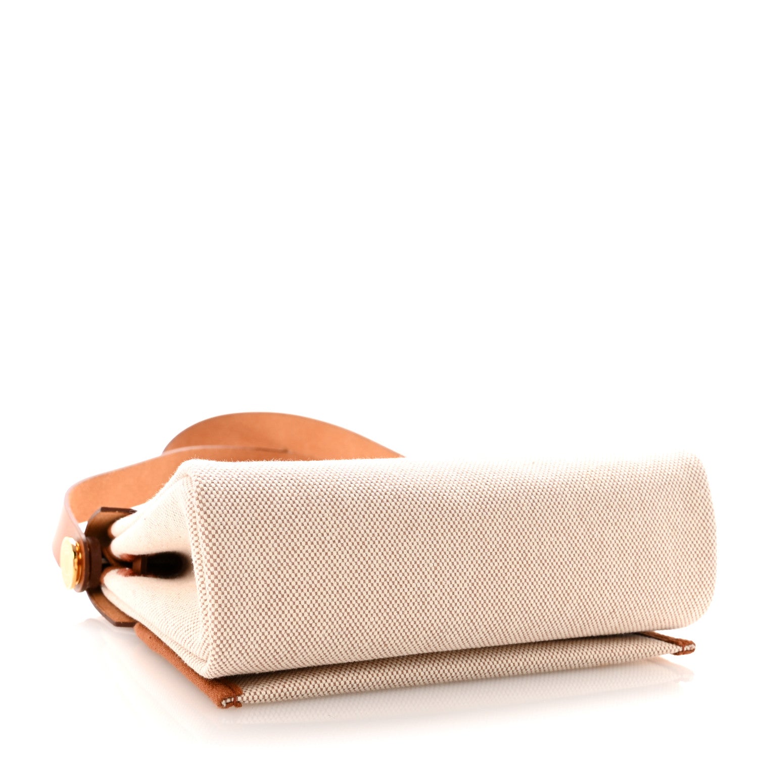 Hermes Military Toile Vache Hunter Herbag Zip Retourne 20 Ecru Beige Fauve 4 of 10