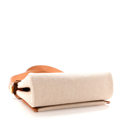 Hermes Military Toile Vache Hunter Herbag Zip Retourne 20 Ecru Beige Fauve 4 of 10