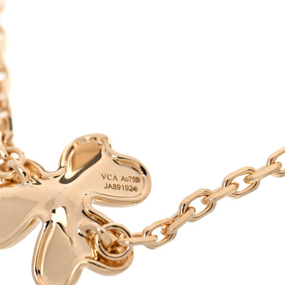 Van Cleef & Arpels 18K Yellow Gold Diamond Frivole 5 Flowers Bracelet 4 of 5