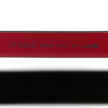 Fendi Round Sunglasses FF0120/S Black Red 5 of 6