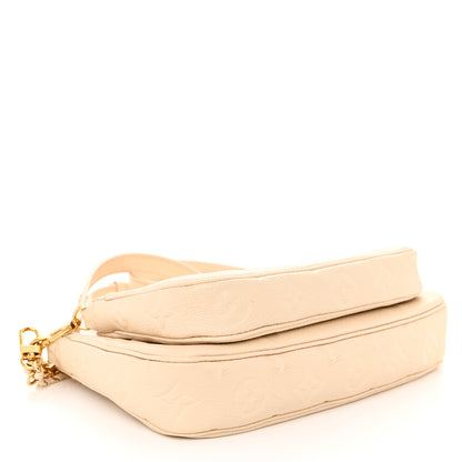 Louis Vuitton Empreinte Monogram Giant Multi Pochette Accessories Cream 4 of 10