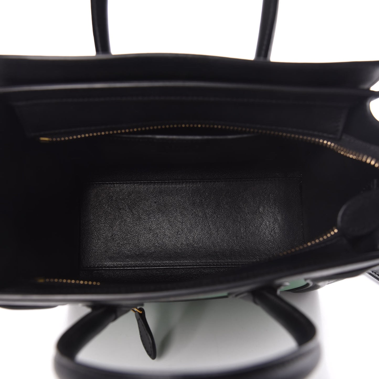 Smooth Calfskin Nano Bi-Color Luggage Grass