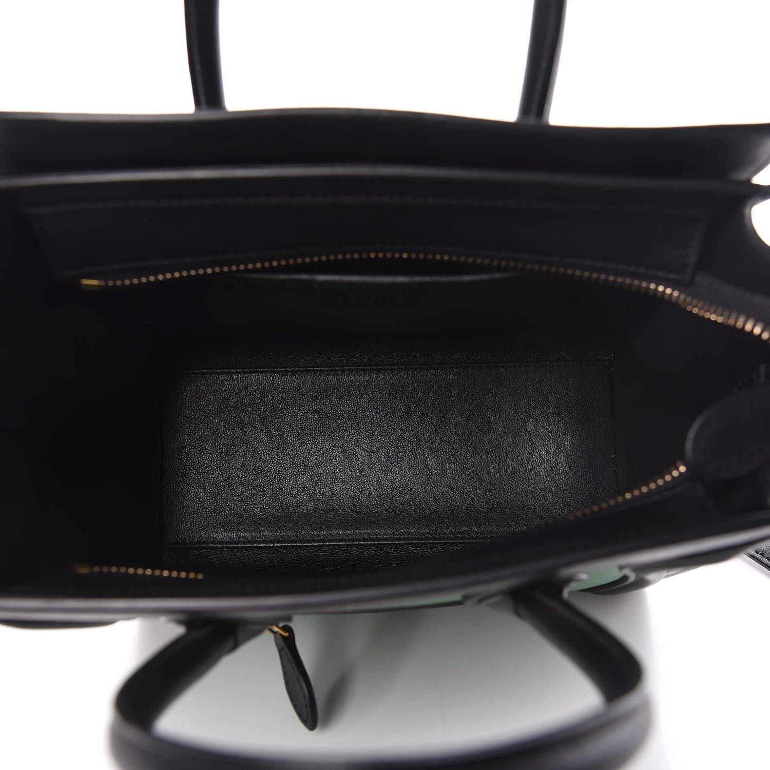 Celine Smooth Calfskin Nano Bi-Color Luggage Grass 7 of 11