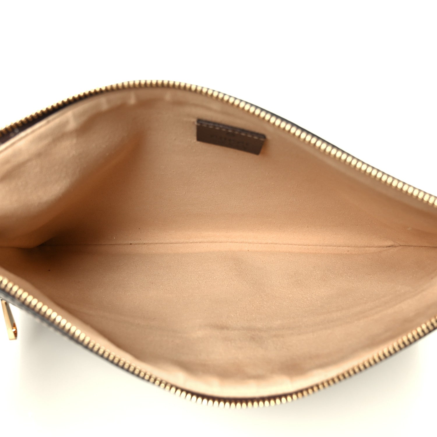 Gucci GG Supreme Monogram Large Ophidia Pouch Clutch Brown 1828618