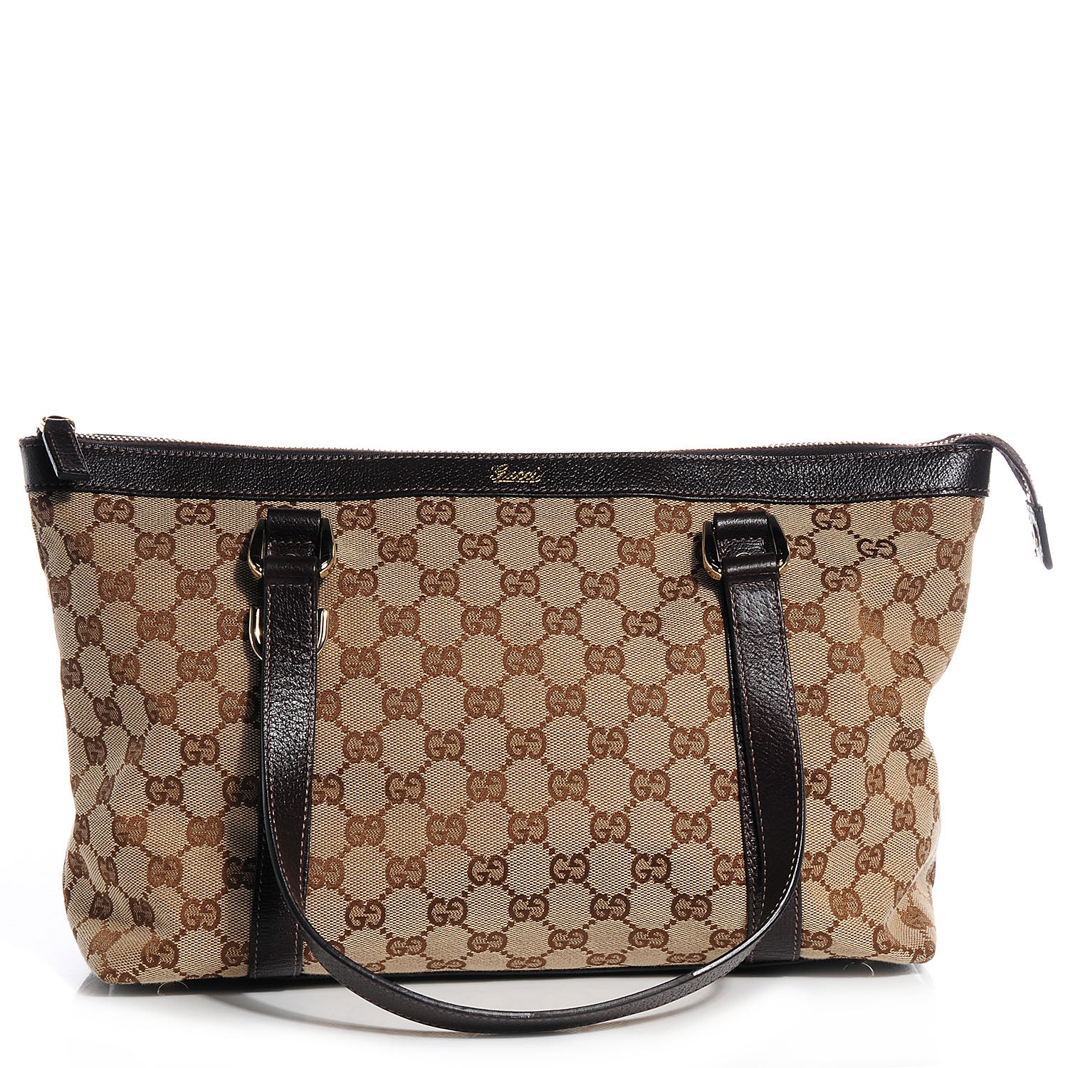 Gucci Monogram Medium Abbey Tote Brown 1 of 7