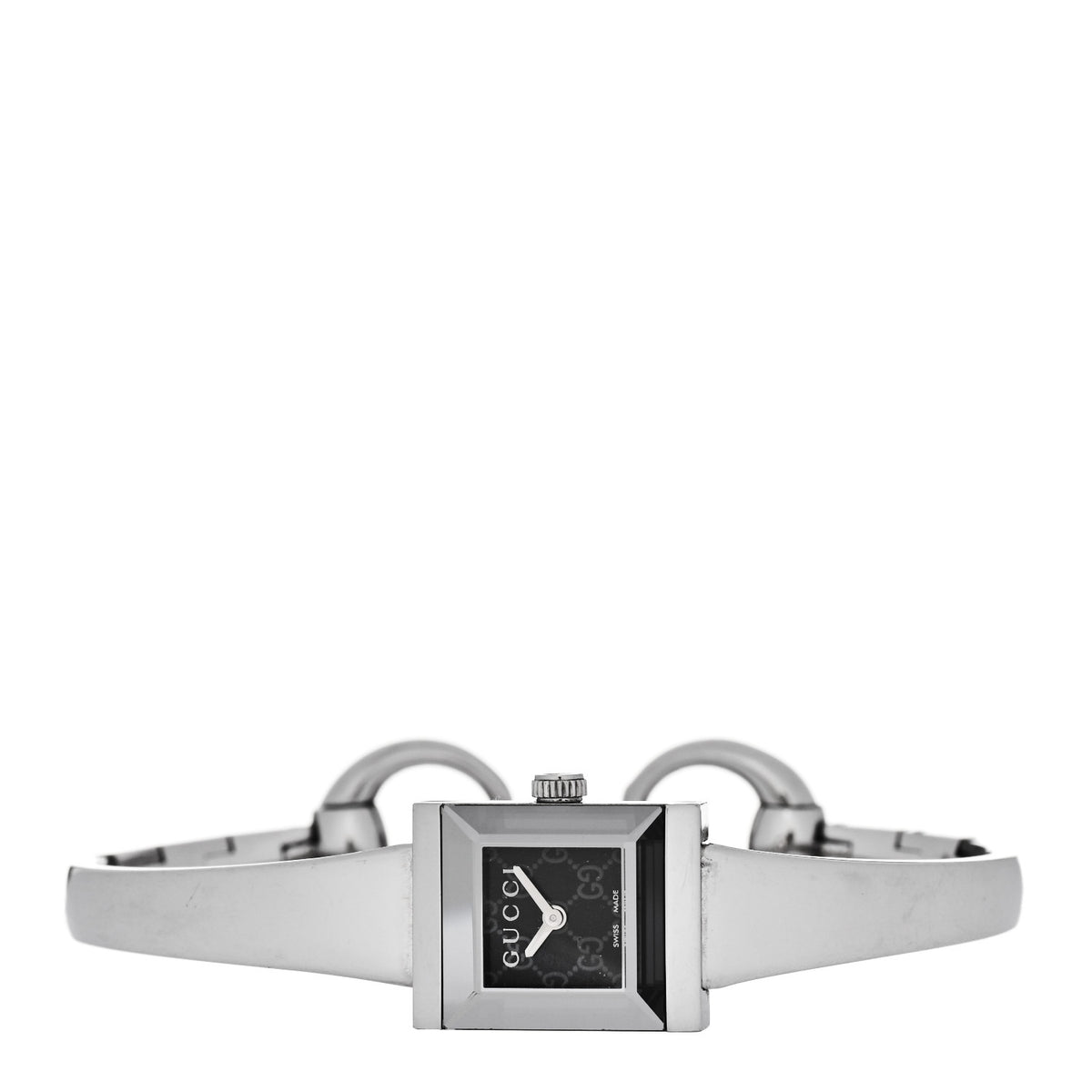 Stainless Steel 14mm Web G-Frame Quartz Watch Black