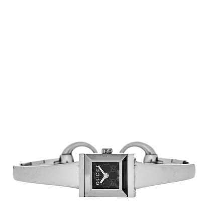 Gucci Stainless Steel 14mm Web G-Frame Quartz Watch Black 2 of 5