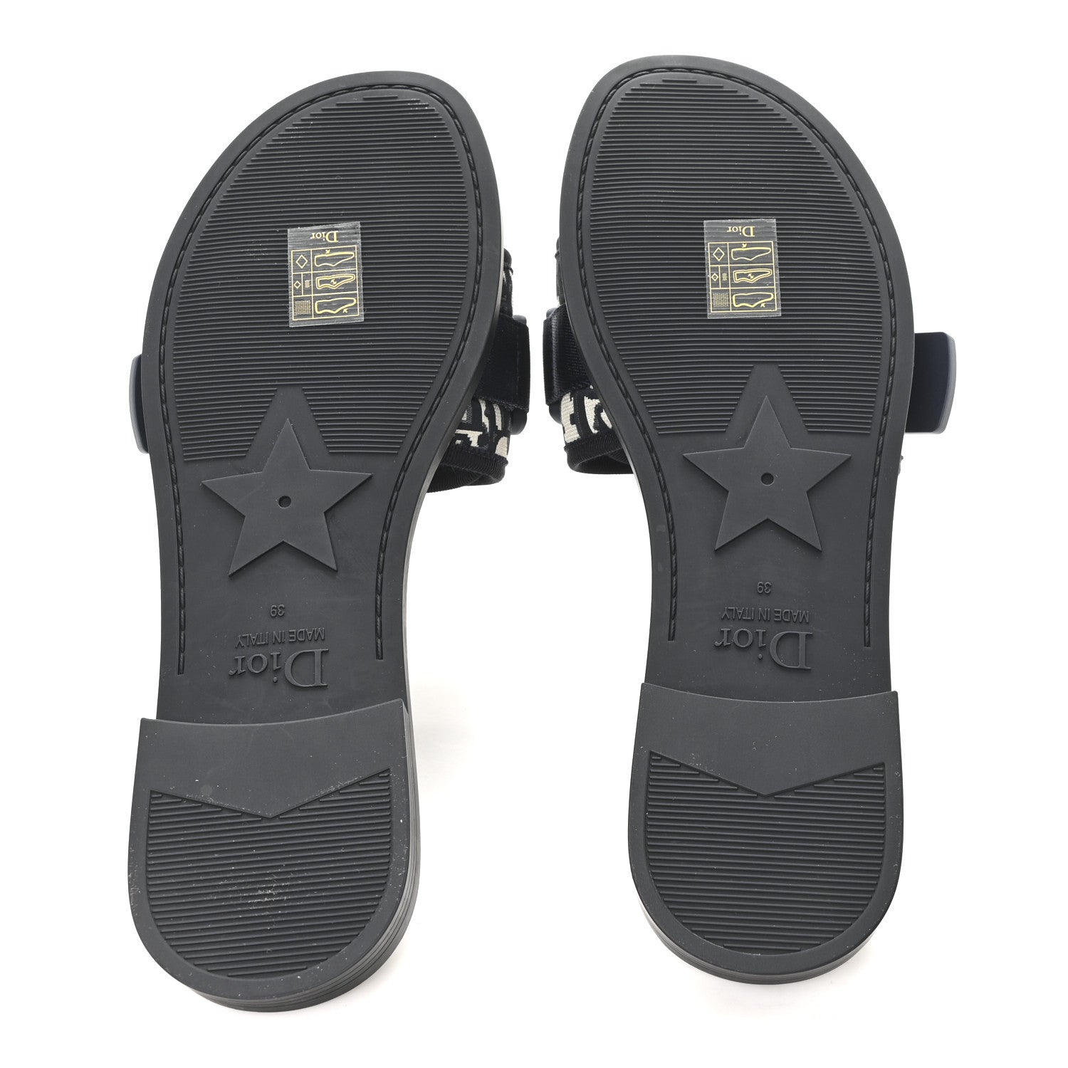 Christian Dior Nylon Oblique Dio(r)evolution Slide Sandals 39 Deep