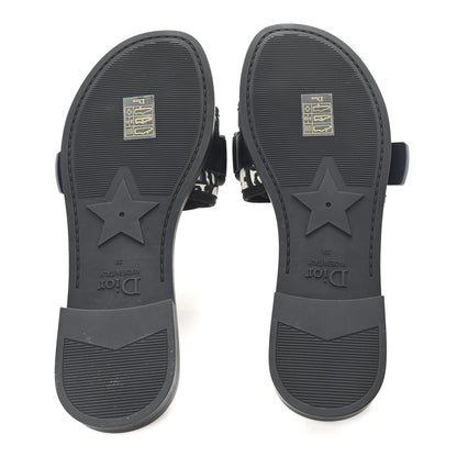 Christian Dior Nylon Oblique Dio(r)evolution Slide Sandals 39 Deep Blue 6 of 9