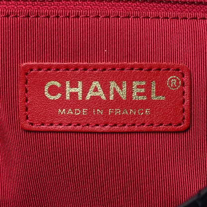 Chanel Lambskin Stitched Large Drawstring Bag Black 6 of 12