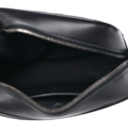 Gucci Calfskin Matelasse Monochrome Small GG Marmont Chain Shoulder Bag Black 5 of 8