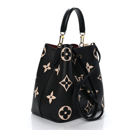 Louis Vuitton Empreinte Monogram Giant Neonoe MM Black Beige 3 of 10