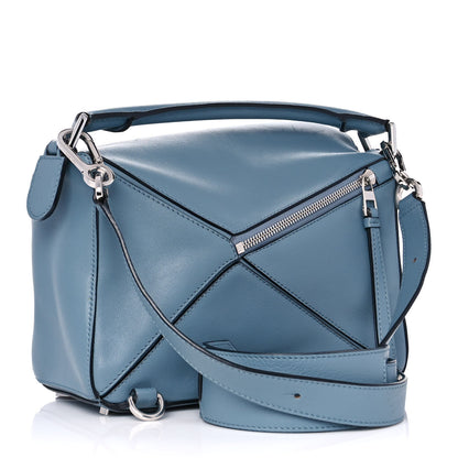 Loewe Calfskin Small Puzzle Bag Stone Blue 3 of 9