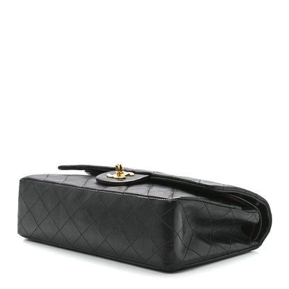 Chanel Lambskin Quilted Medium Double Flap Black 10 of 12