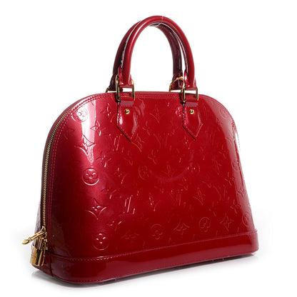 Louis Vuitton Vernis Alma PM Pomme D'Amour 3 of 8