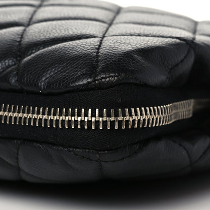 Chanel Caviar Quilted Expandable Zip Shoulder Bag Black 9 of 9