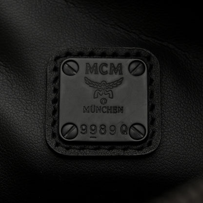 MCM Checkerboard Visetos Cosmetic Pouch Black White 6 of 7