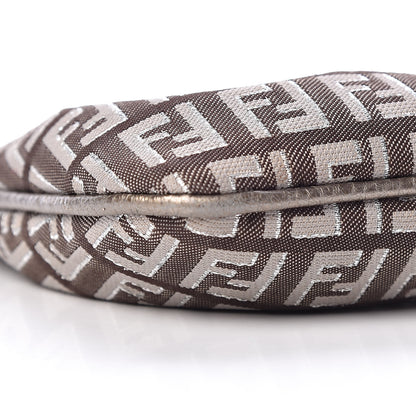 Fendi Zucchino Vachetta Pochette Caffe Argilla Canna di Fucile 10 of 11