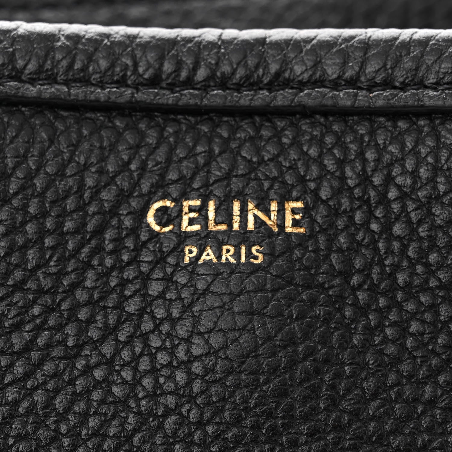 Celine Grained Calfskin Small Folded Cabas Black 6 of 10