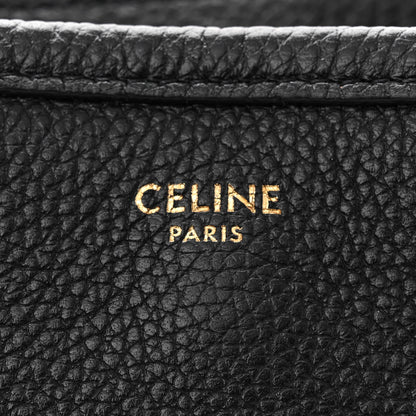 Celine Grained Calfskin Small Folded Cabas Black 6 of 10