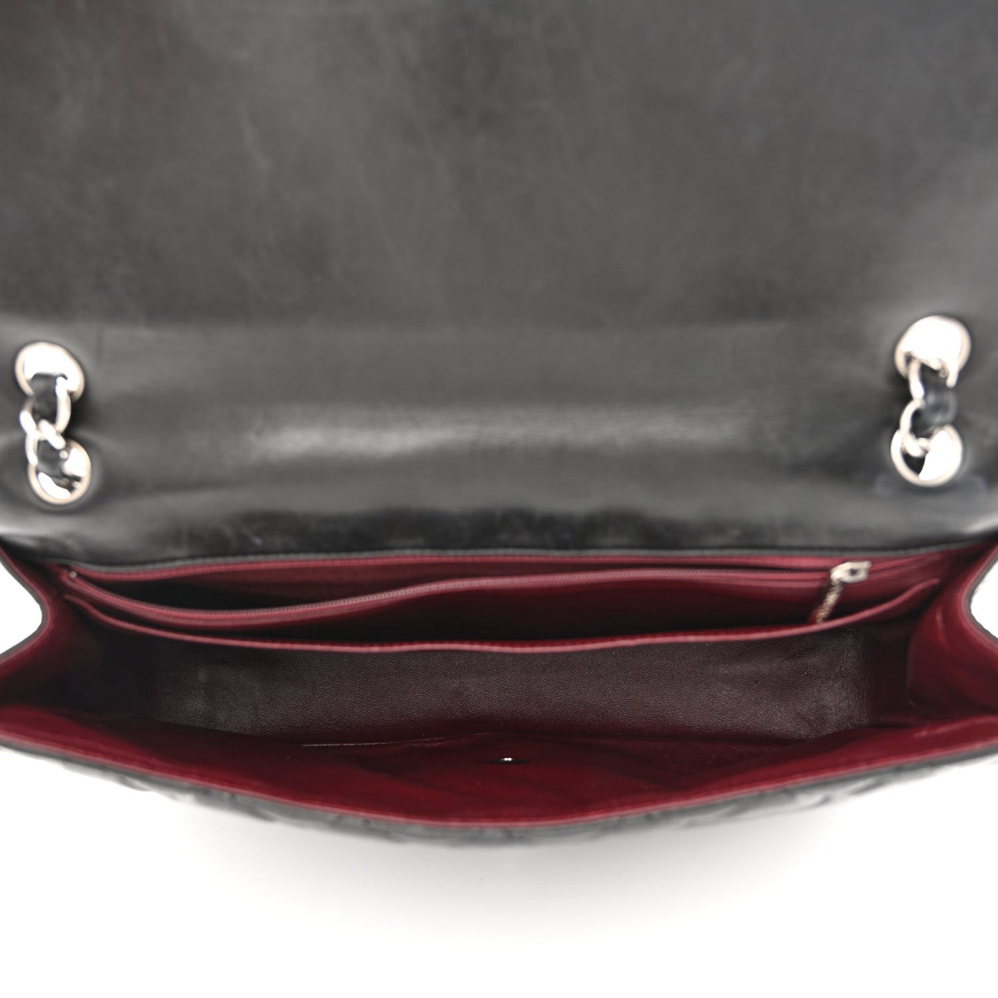 Lambskin Quilted Maxi Single Flap Black