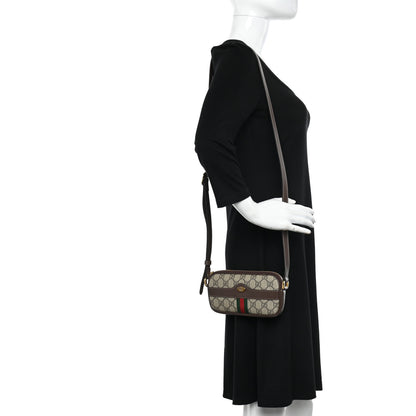 Gucci GG Supreme Monogram Web Mini Ophidia GG Bag Brown 3 of 10
