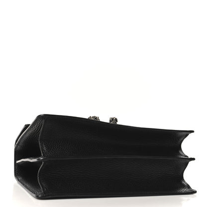 Gucci Dollar Calfskin Crystal Web Medium Dionysus Bamboo Top Handle Bag Black Black Diamond 4 of 10