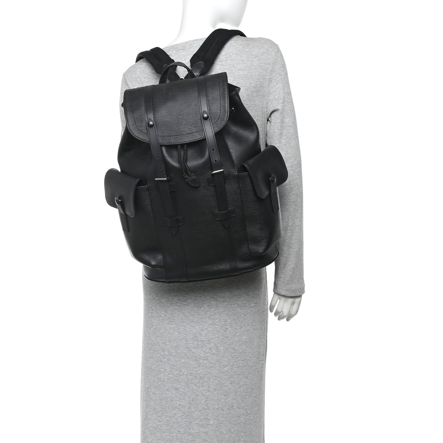 Louis Vuitton Epi Christopher Backpack PM Black 2 of 9