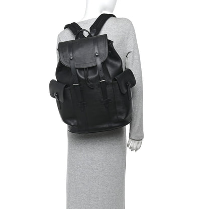 Louis Vuitton Epi Christopher Backpack PM Black 2 of 9
