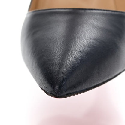 Christian Louboutin Lambskin So Kate 120 Pumps 39 Navy 8 of 11