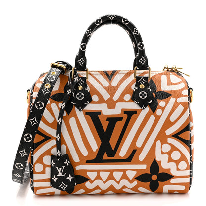 Louis Vuitton Monogram Giant Crafty Speedy Bandouliere 25 Creme Caramel 1 of 10