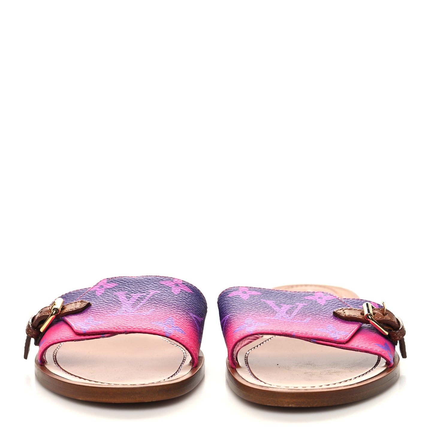 Monogram Spring in the City Lock It Flat Mule 35 Midnight Fuchsia