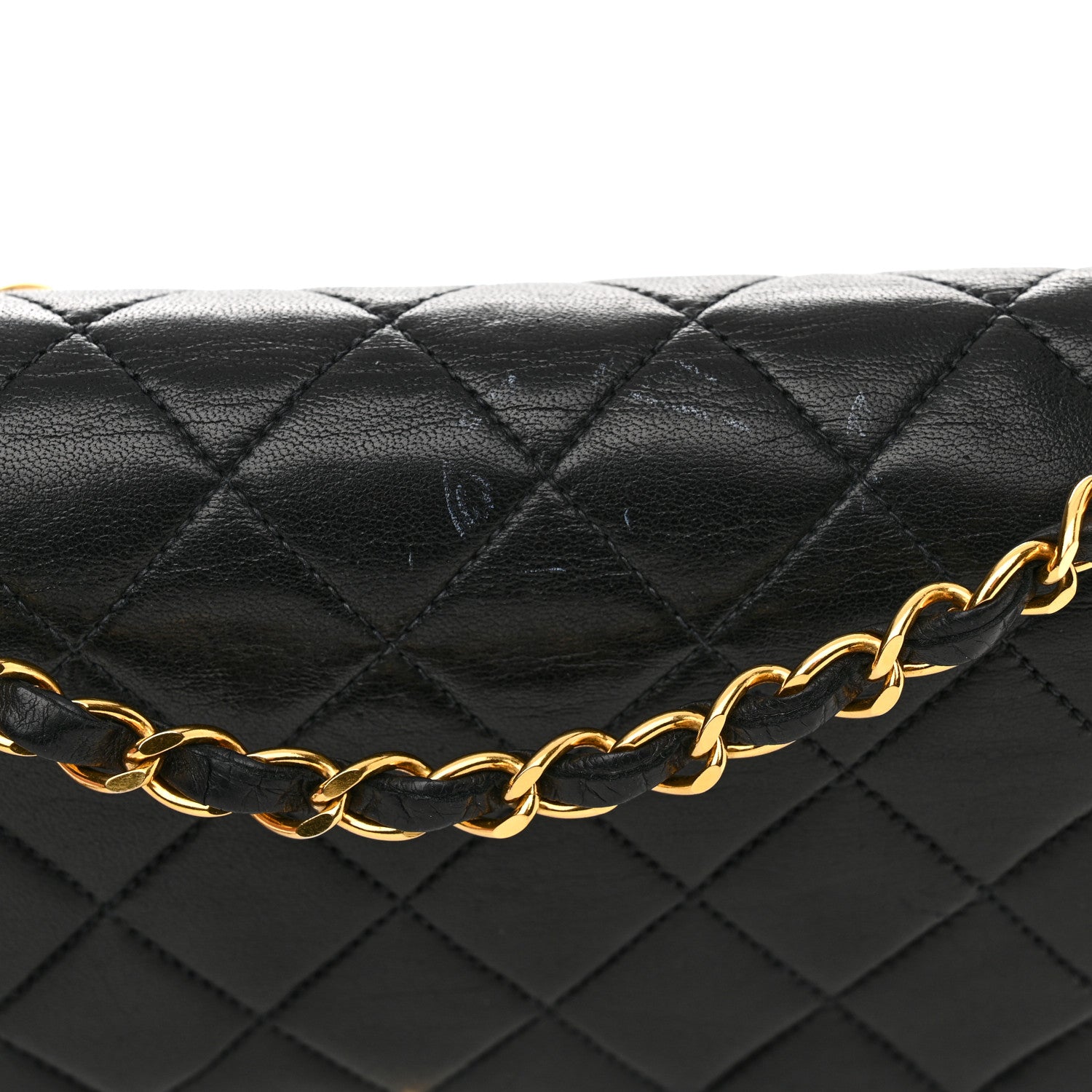 Chanel Lambskin Quilted Medium Double Flap Black 19 of 20
