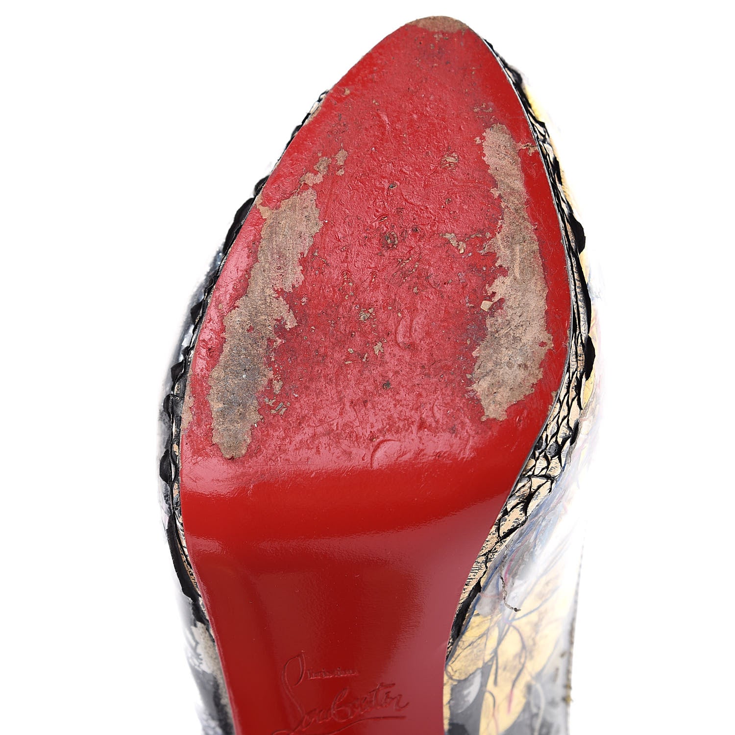 Christian Louboutin PVC Suede Winter Trash 100 Pumps 37 Multi 9 of 12