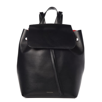 Mansur Gavriel Vegetable Tanned Calfskin Backpack Black Flamma 1 of 20